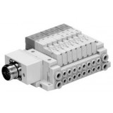 SMC solenoid valve 4 & 5 Port SV SS5V4-W10C, 4000 Series, Tie Rod Base Manifold, Circular Connector